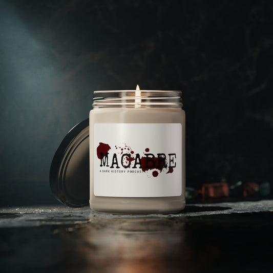 MACABRE  Dark History Podcast Soy Candle