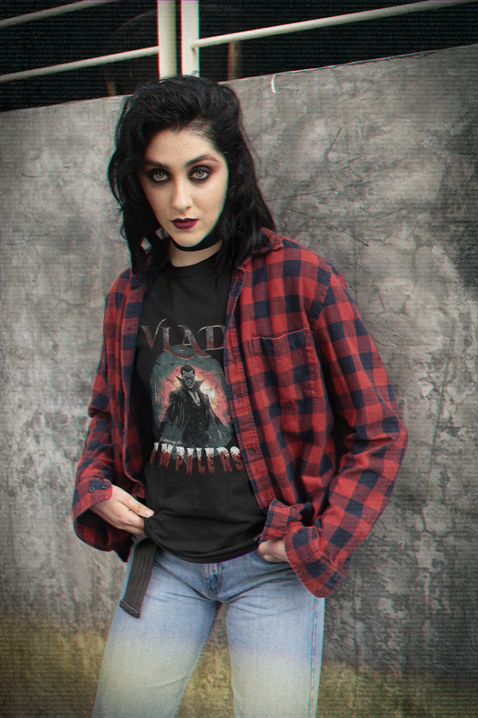 Vlad Featuring the Impalers Heavy Metal Monster Band T-shirt (Unisex)