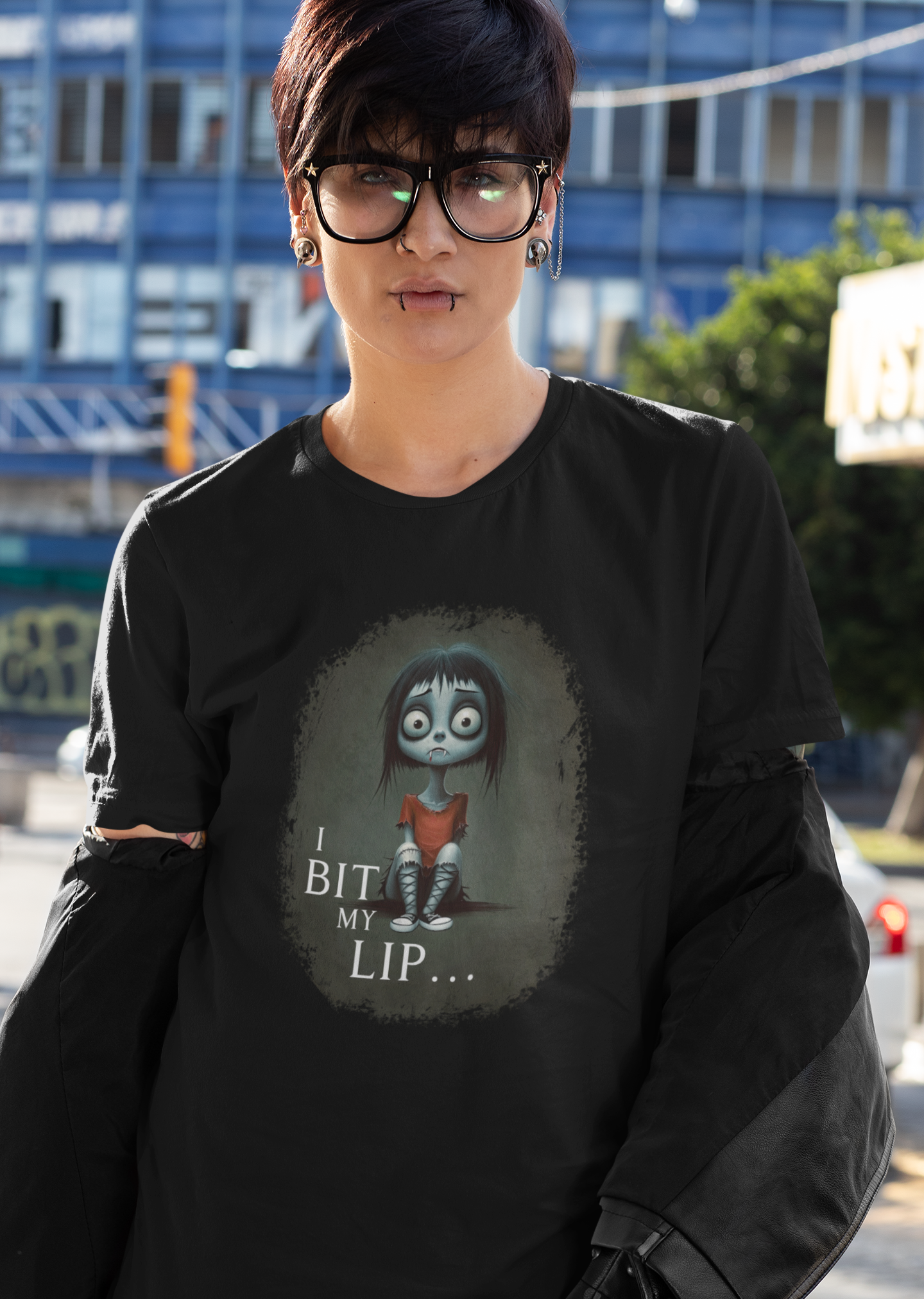 Unisex Emo Cute Tease Collection – Gothic Tees with Attitude