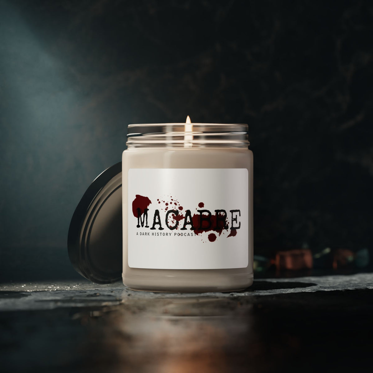 MACABRE  Dark History Podcast Soy Candle
