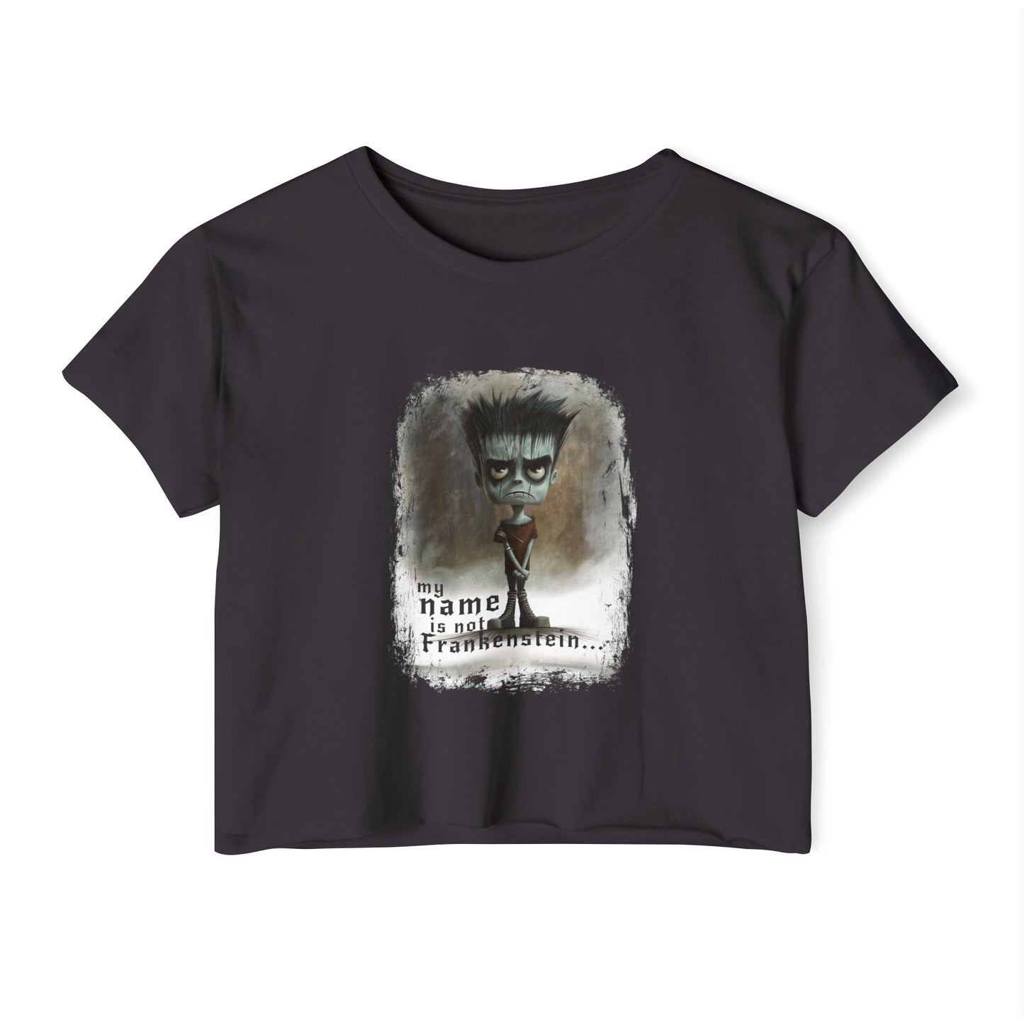 "My Name Is Not Frankenstein" – Emo Frankenstein’s Monster Boxy T-shirt