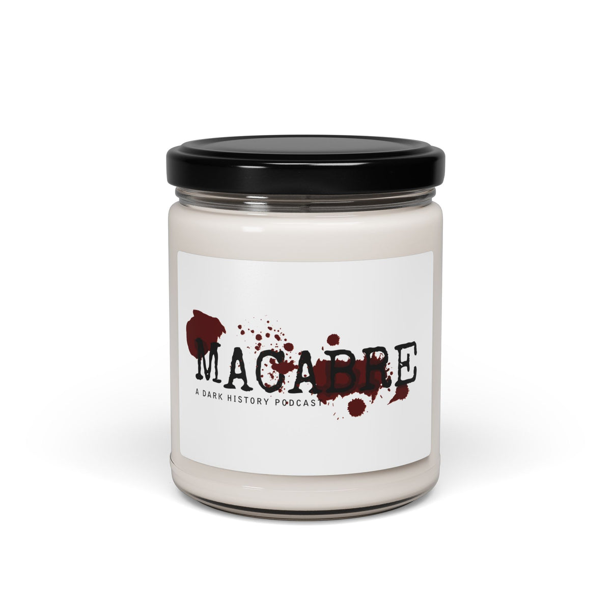MACABRE  Dark History Podcast Soy Candle