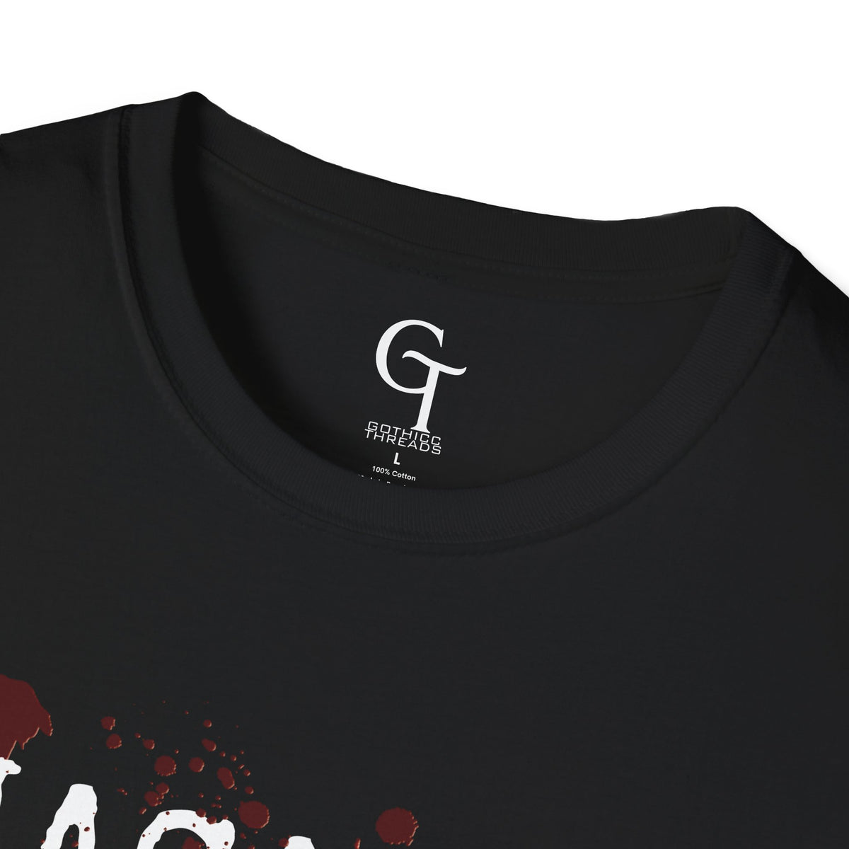 Macabre: A Dark History Podcast Tee · Blood Splatter Logo Shirt
