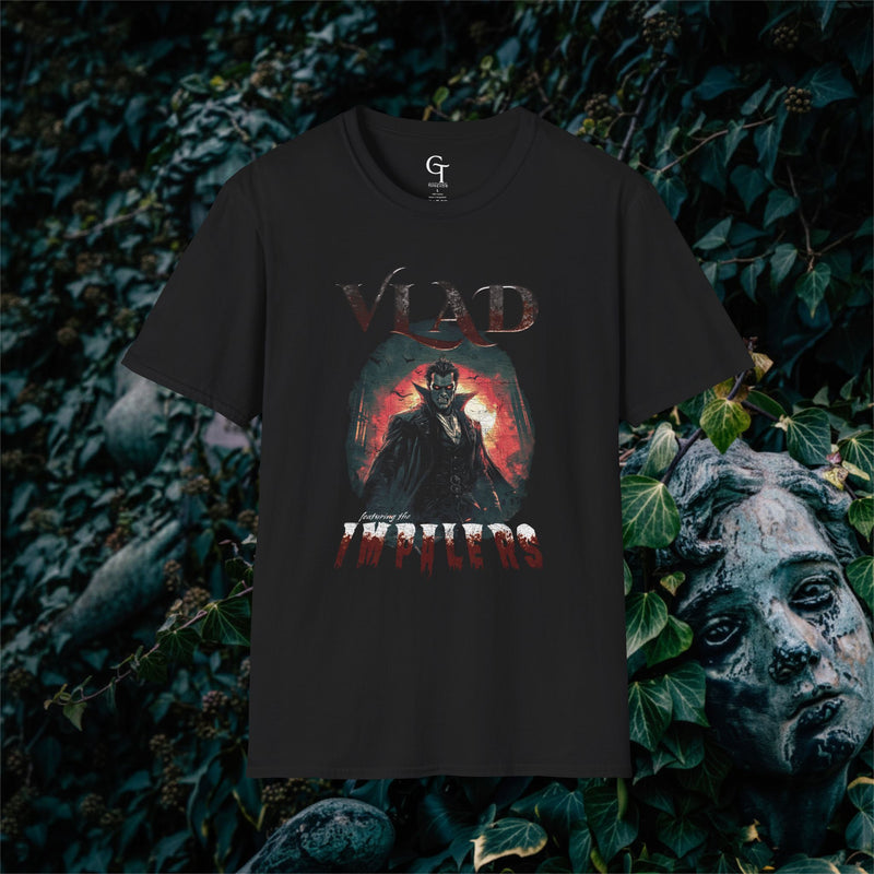 Vlad Featuring the Impalers Tee: Macabre Podcast Vampire Shirt