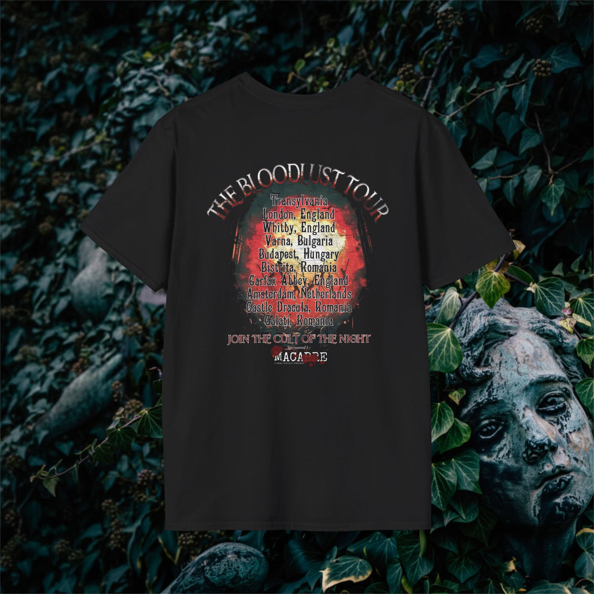 Vlad Featuring the Impalers Tee: Macabre Podcast Vampire Shirt