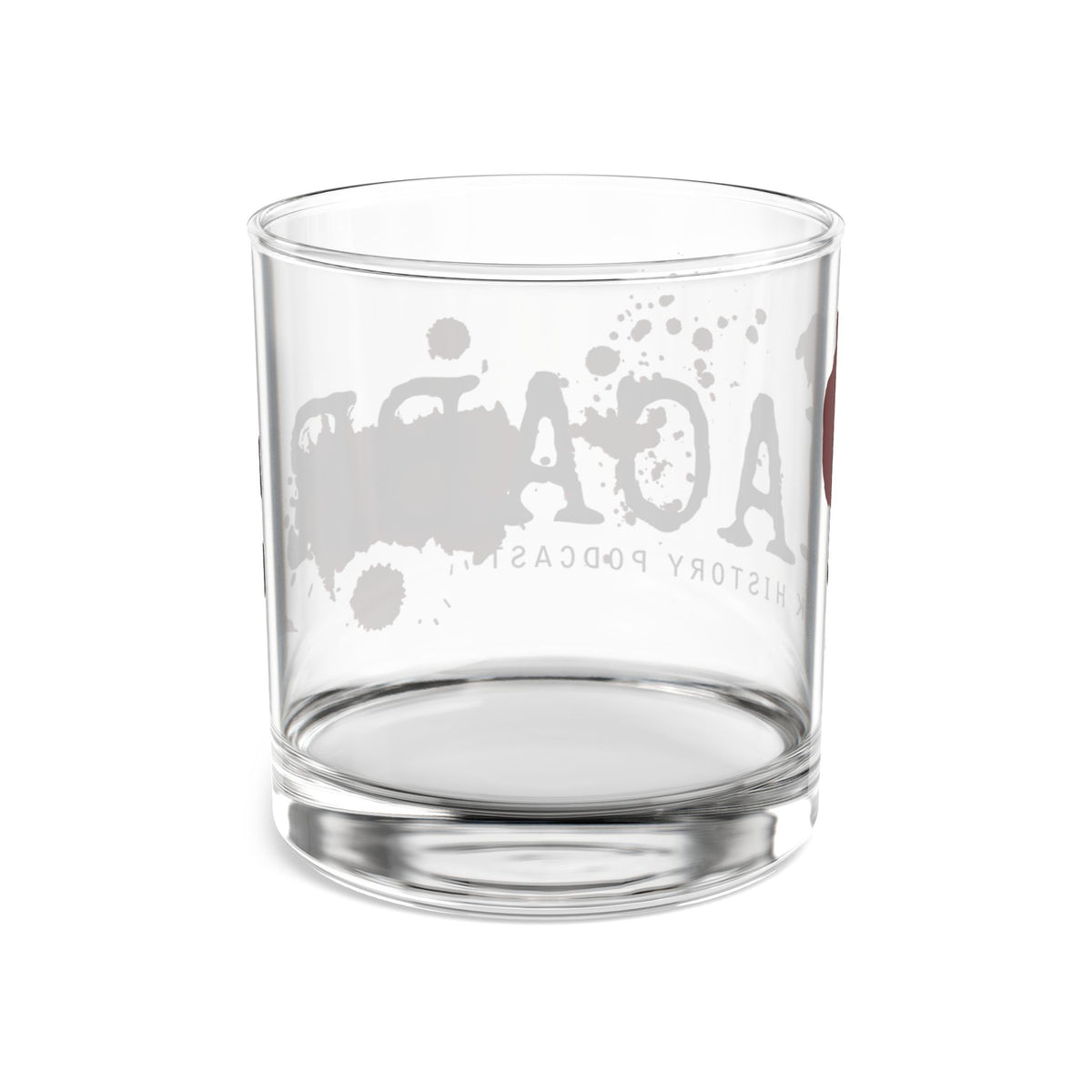 MACABRE Dark History "Stiff Drink" Whiskey Glass- Blood Red