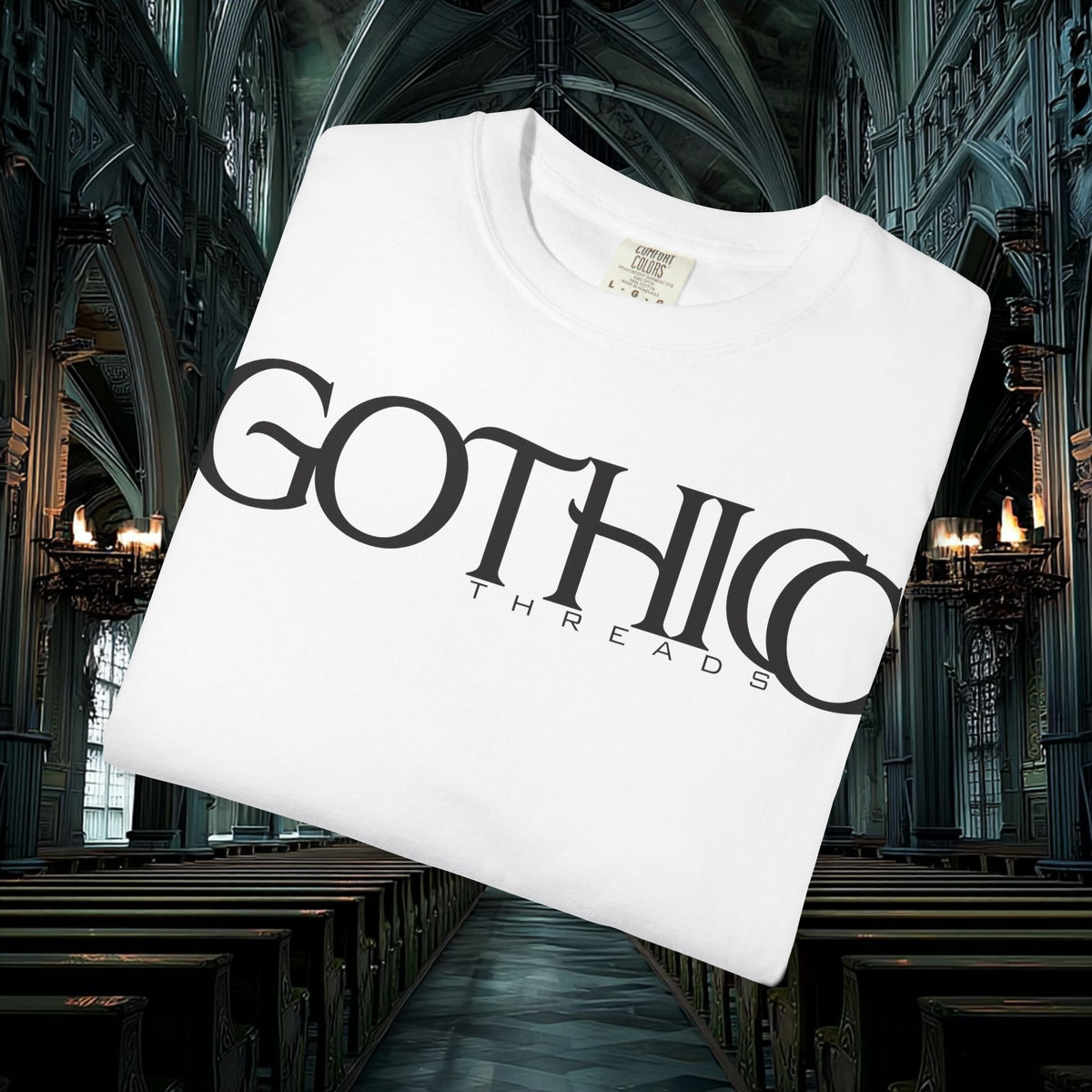 Gothicc Branded Tease Unisex T-Shirt (white)