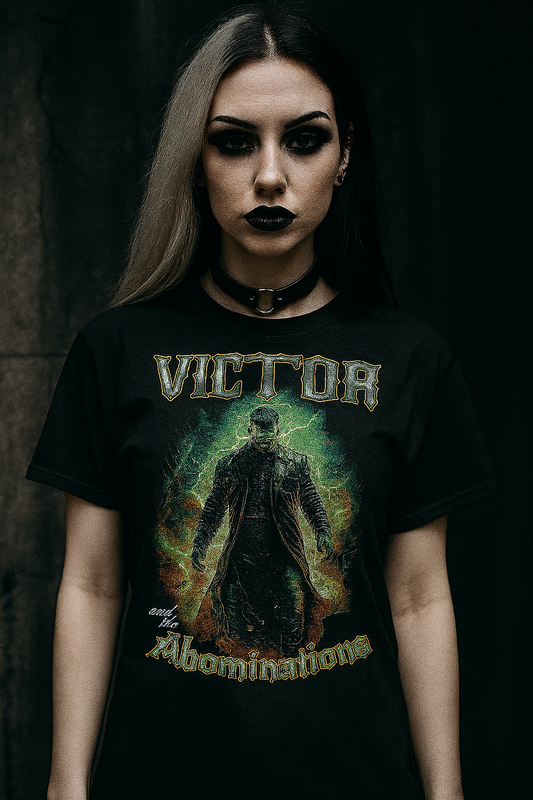 Victor & The Abominations Heavy Metal Monster Band T-shirt (Unisex)