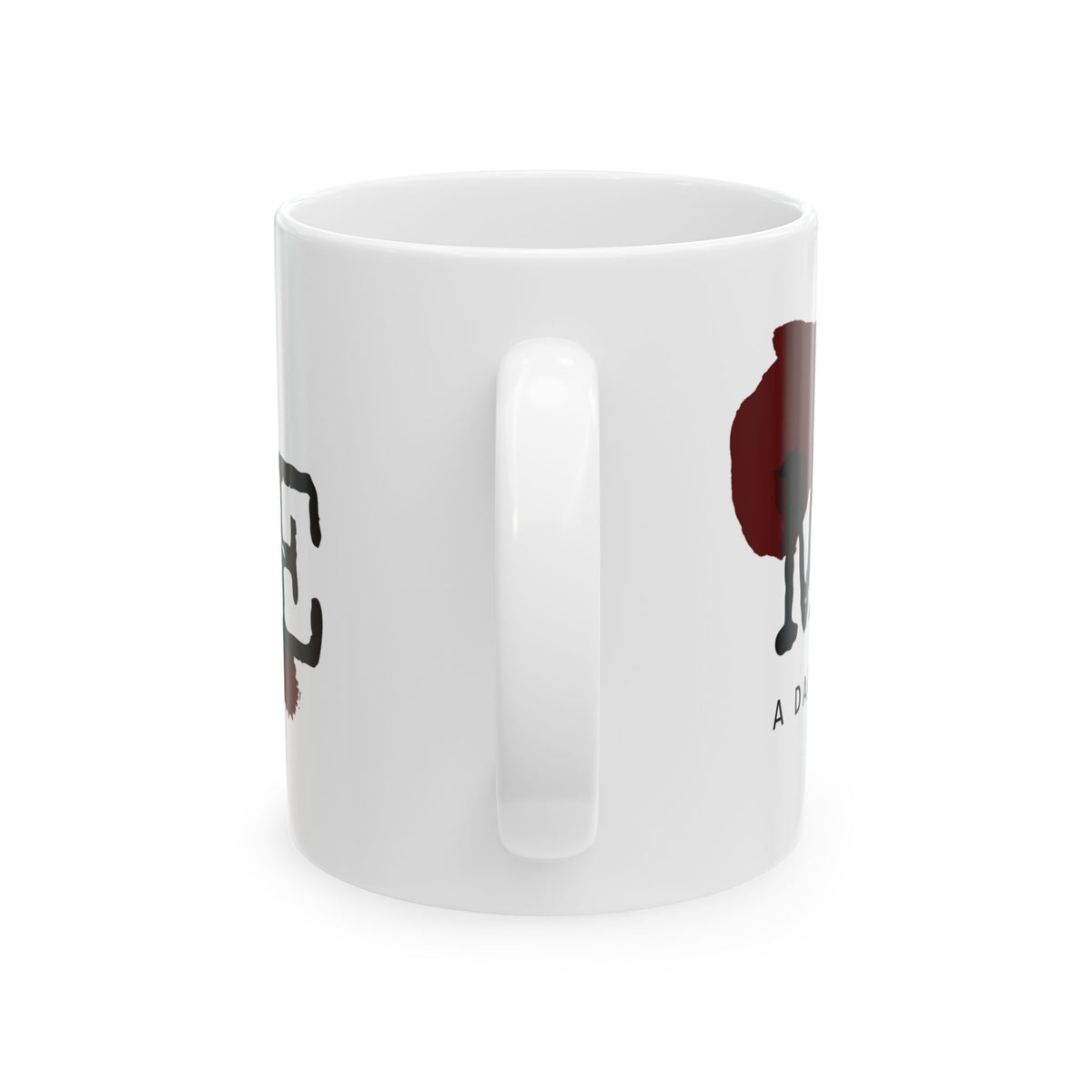 MACABRE Dark History Podcast Logo Blood Splatter Coffee Mug