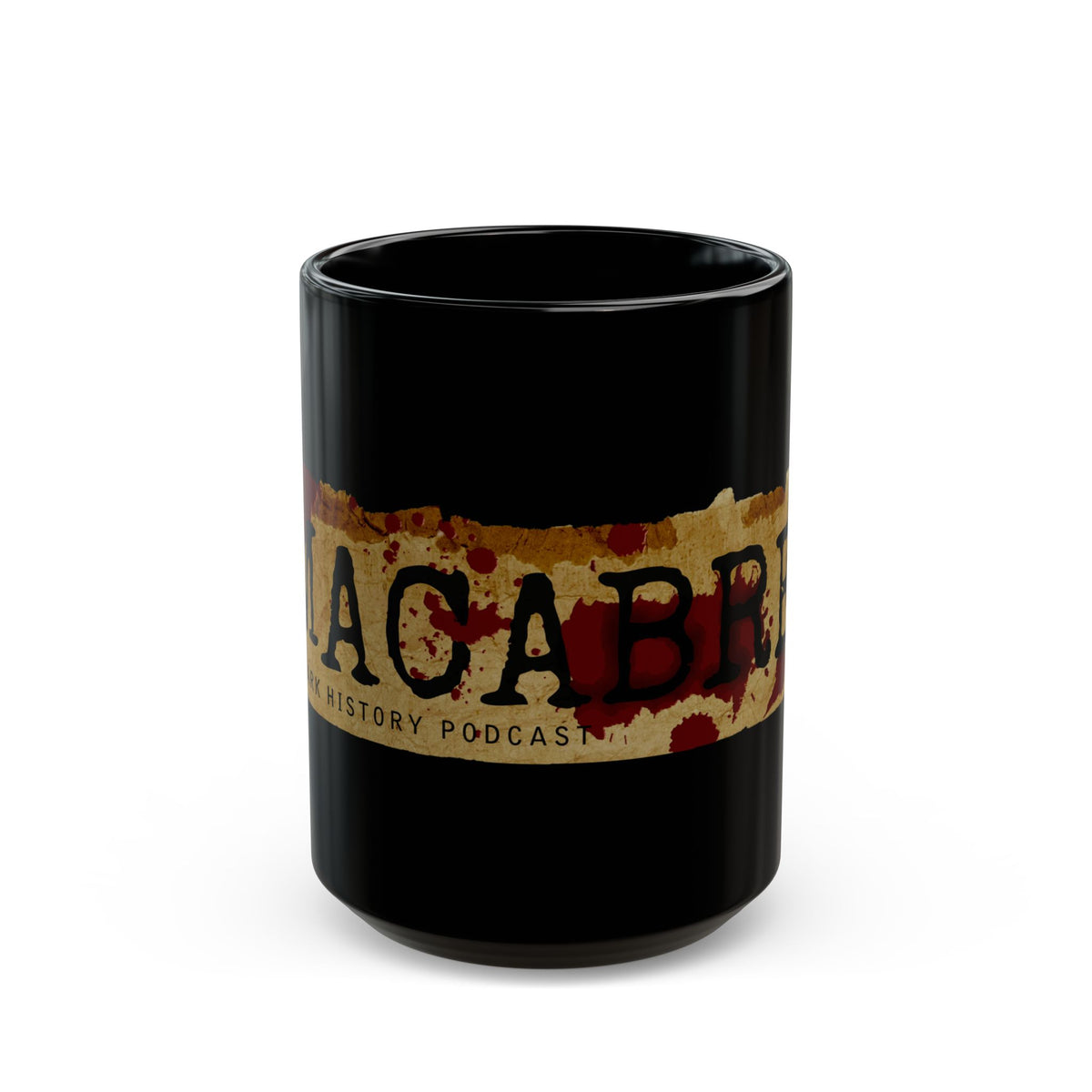 ☕ MACABRE: Dark History x True Crime "Blood Splatter" Mug