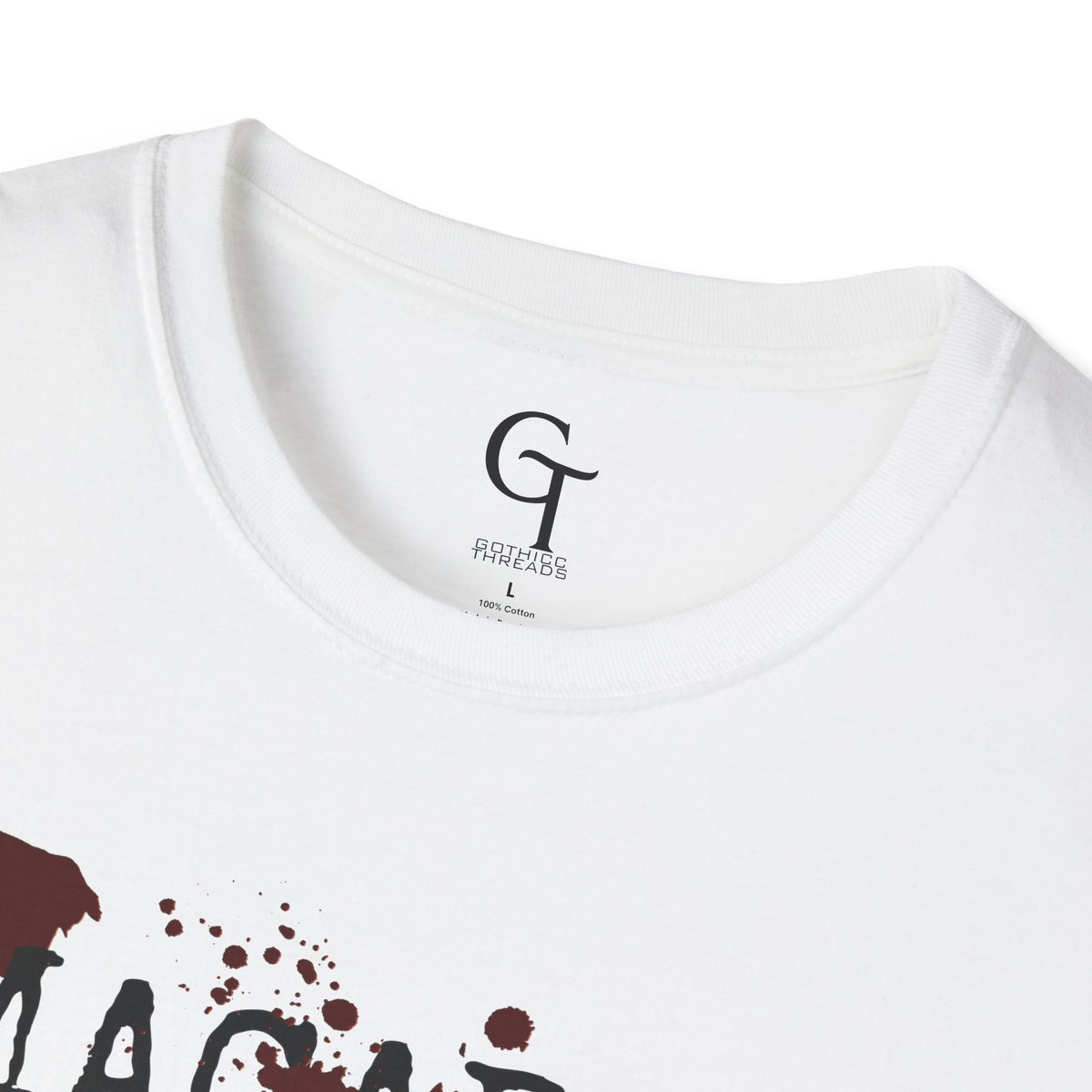 Macabre: A Dark History Podcast Tee · Blood Splatter Logo Shirt