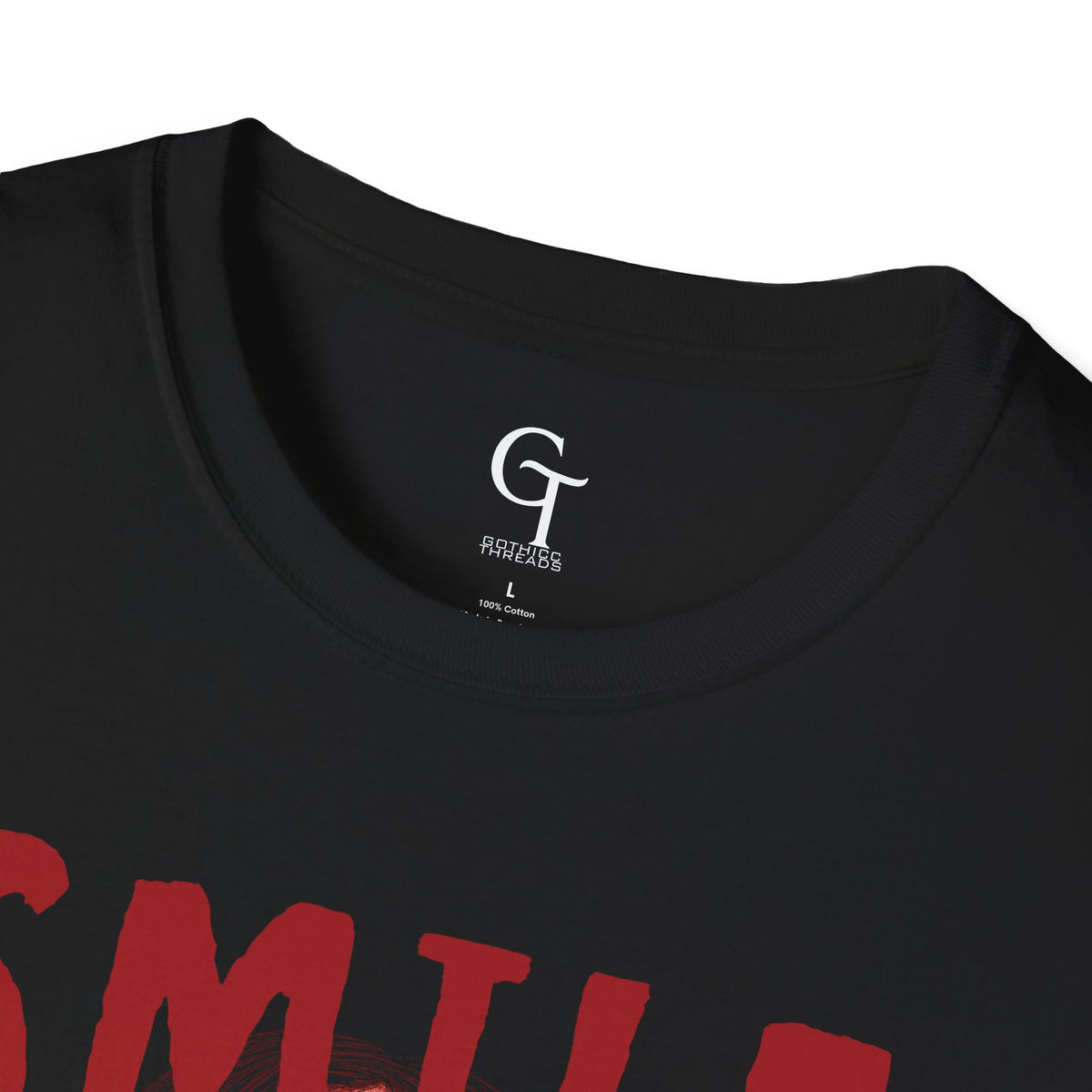 Vampire Horror Tee: "Smile For Me" Dripping Goth Graphic Shirt