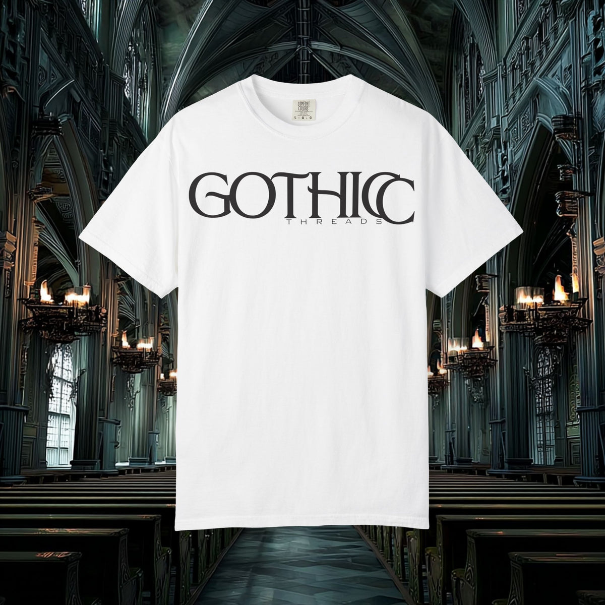 Gothicc Branded Tease Unisex T-Shirt (white)