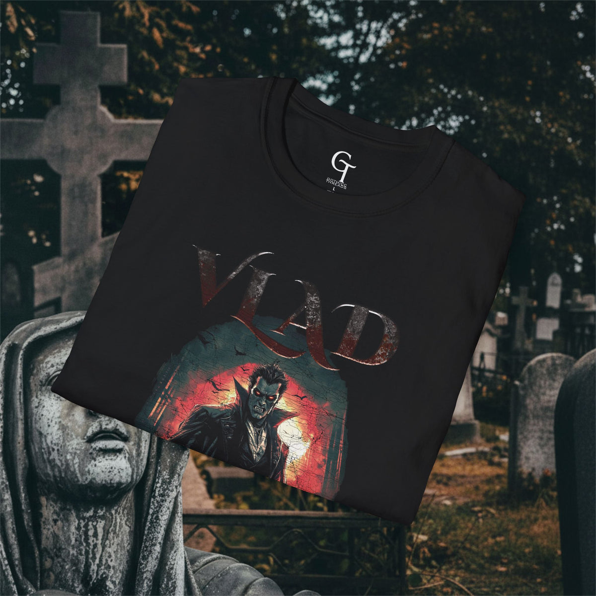 Vlad Featuring the Impalers Tee: Macabre Podcast Vampire Shirt