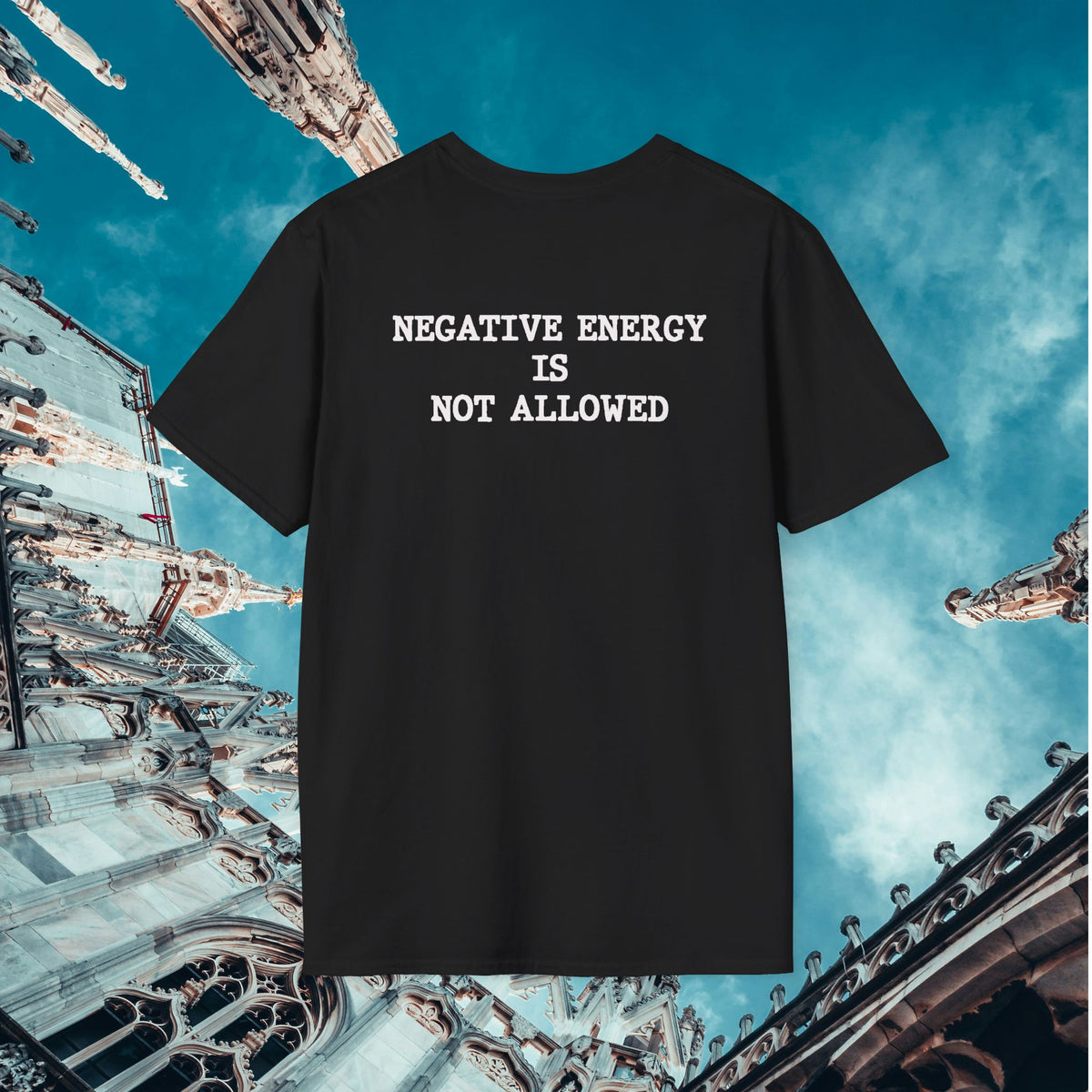 Macabre: A Dark History Podcast Tee · No Negative Energy Shirt