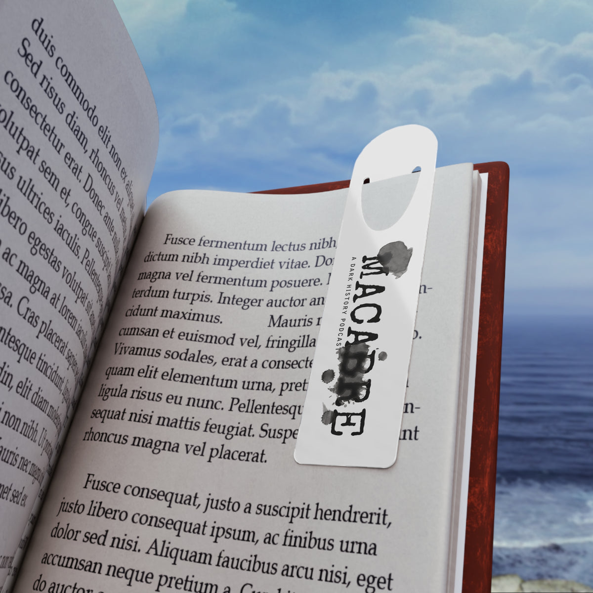 Macabre Bookmark – Dark Ink Splat